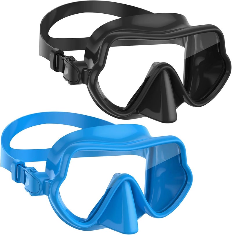 W WSTOO WSTOO Frameless Swim Goggles with Nose Cover for Adults, Panoramic Anti-Glare & Anti-Fog Tempered Glass Lenses, and Perfect Seal Food-Grade Silicone Skirt, Suitable for Snorkelling and Diving - Image 1